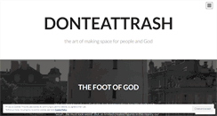 Desktop Screenshot of donteattrash.com