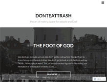 Tablet Screenshot of donteattrash.com